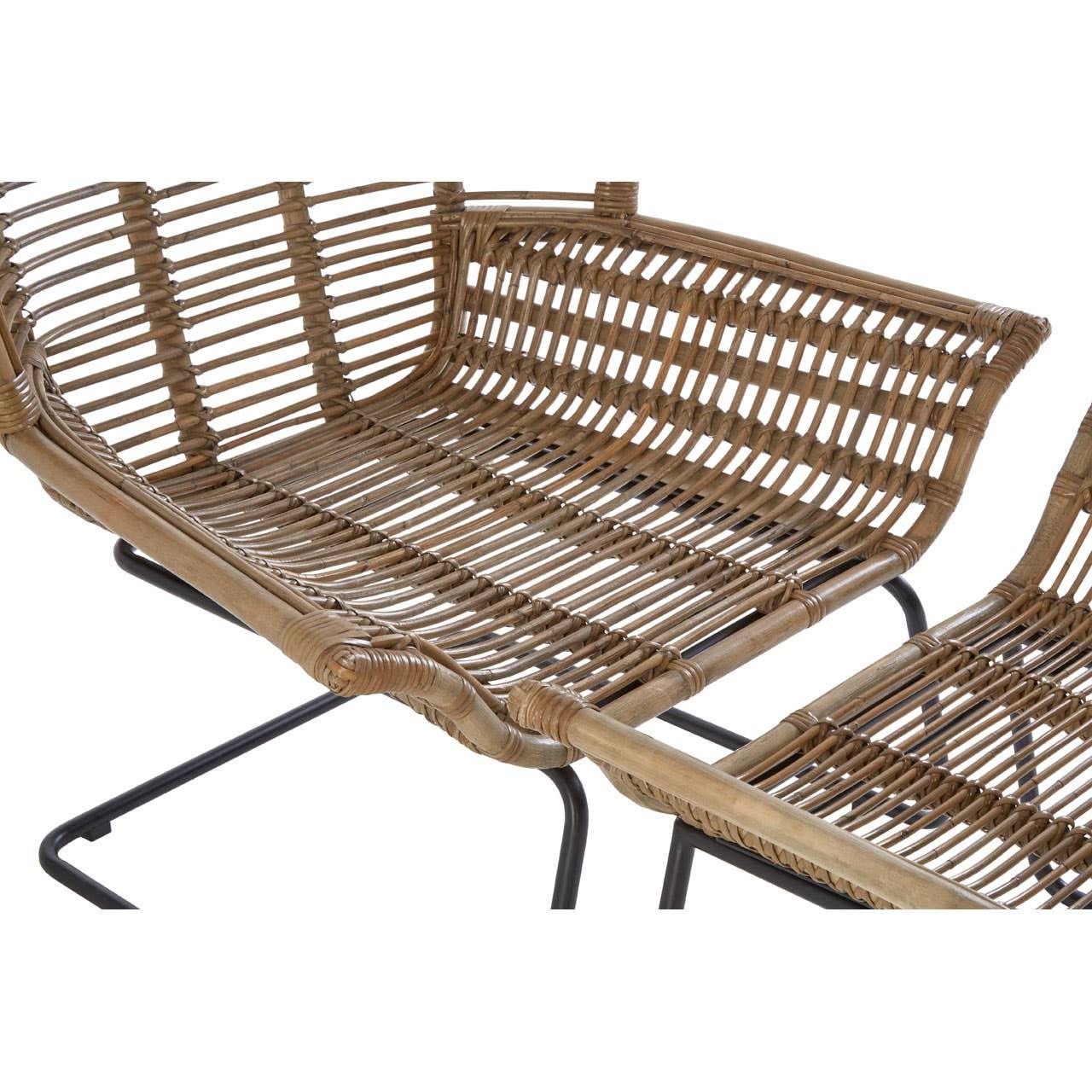 Coastal Rattan Lounge Set