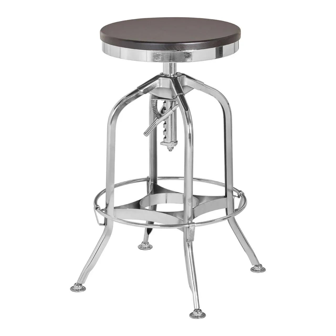 Industrial Adjustable Bar Stool