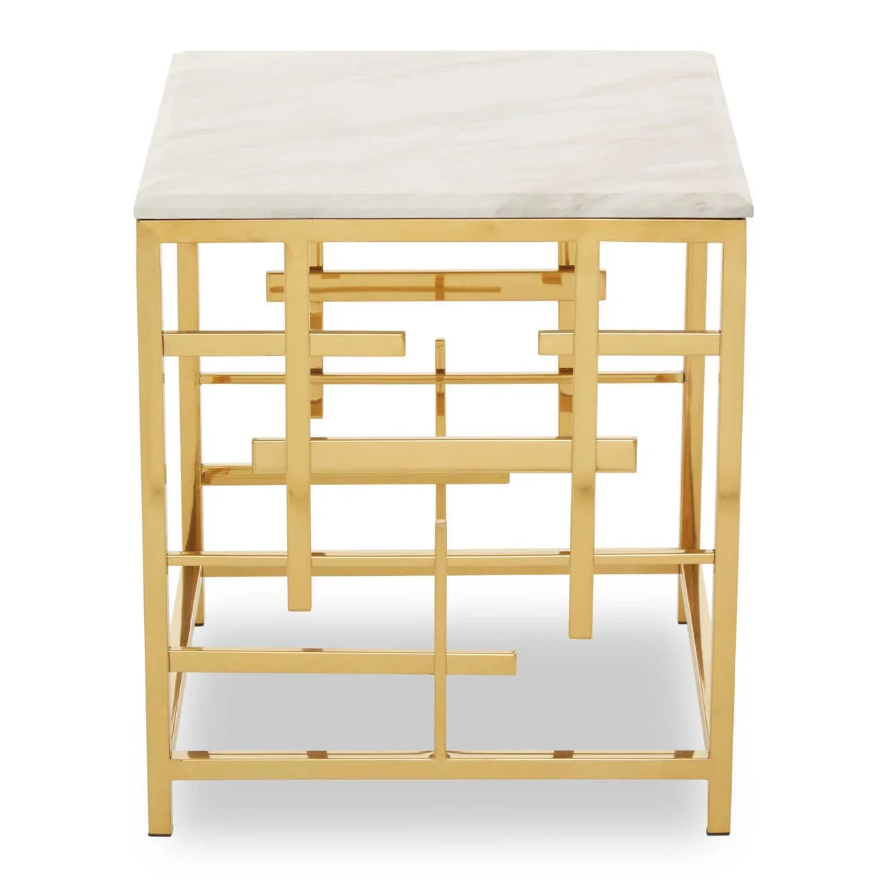 Luxury Marble Steel Side Table
