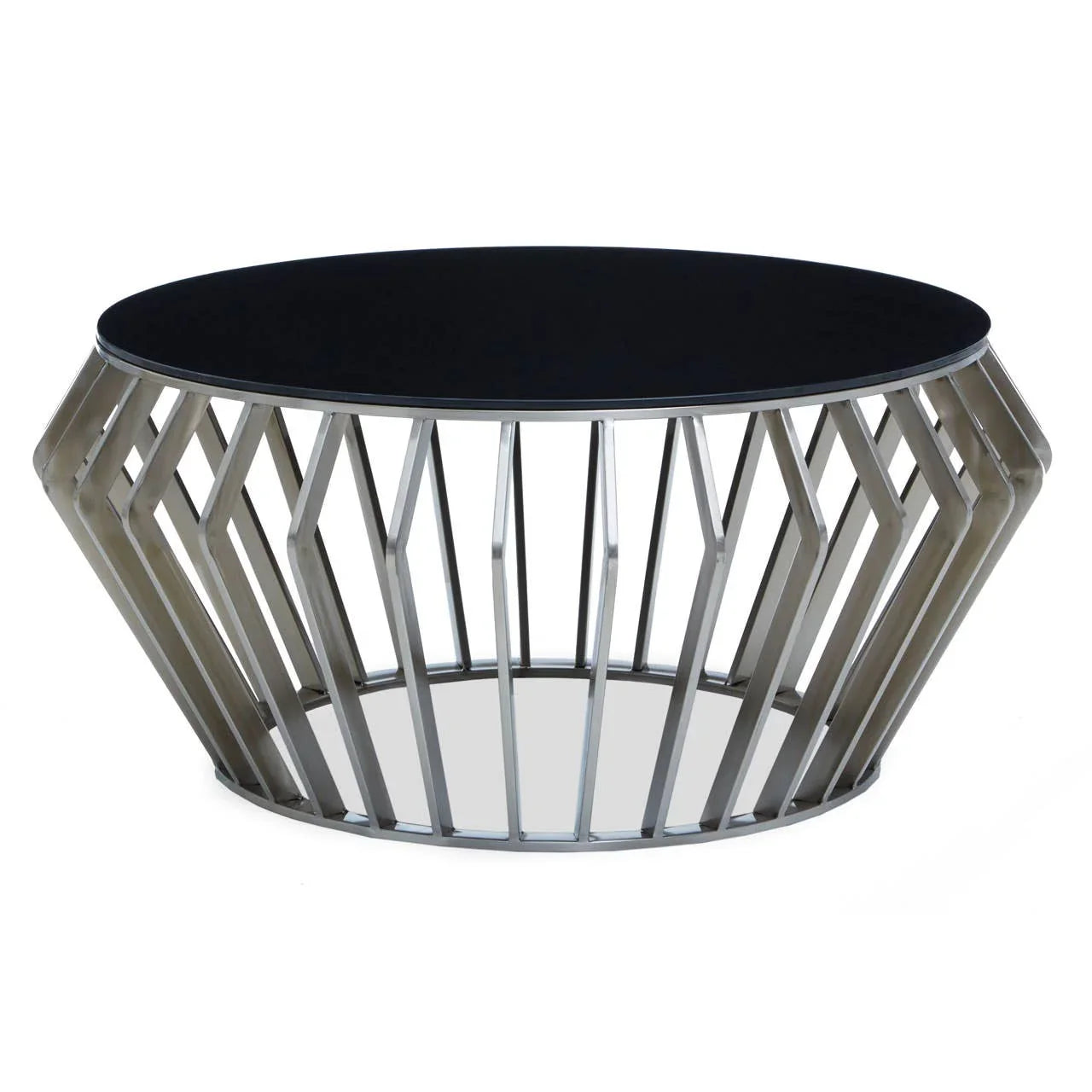 Sculptural Silver Coffee Table