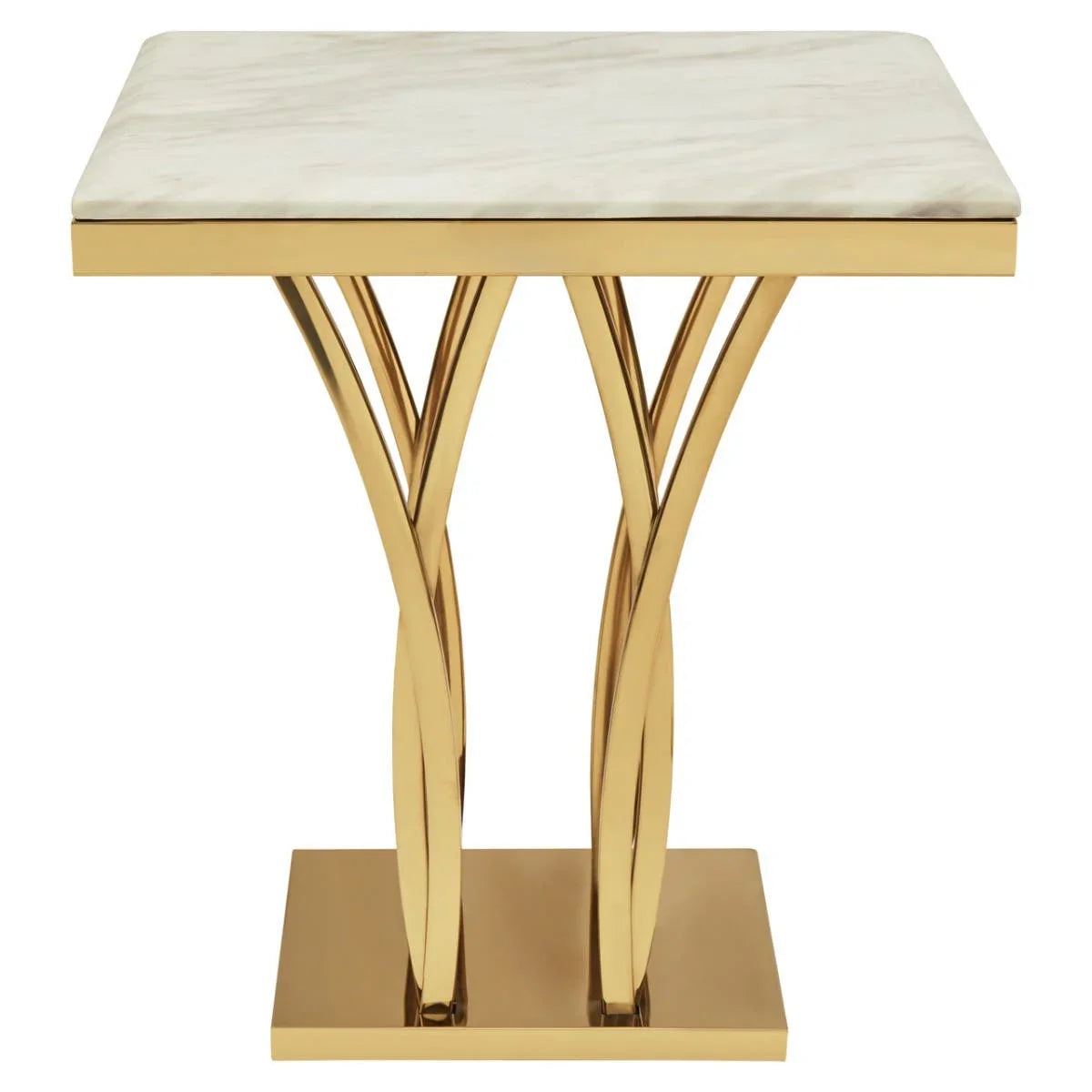 Luxury Marble Gold Side Table