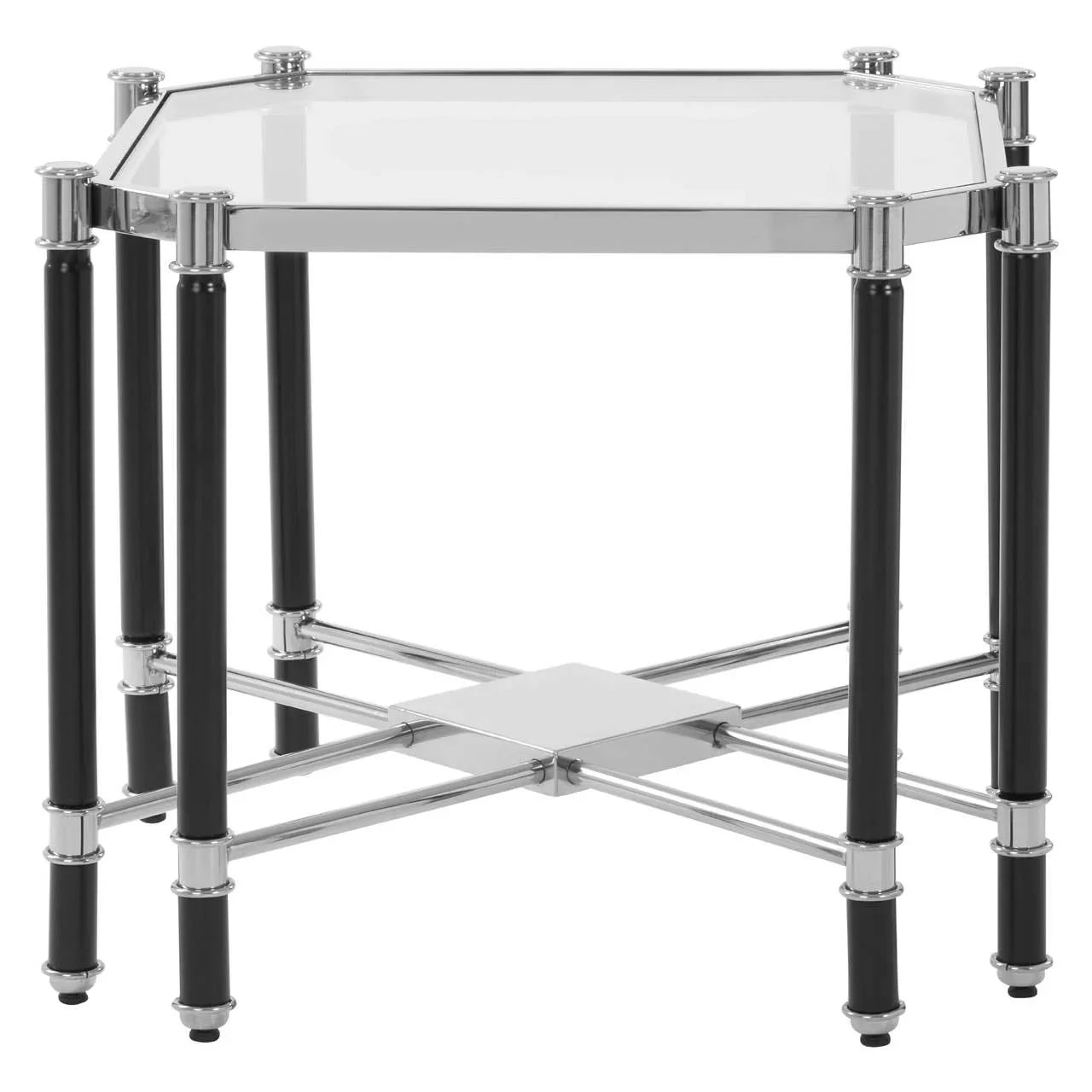 Reflective Silver End Table