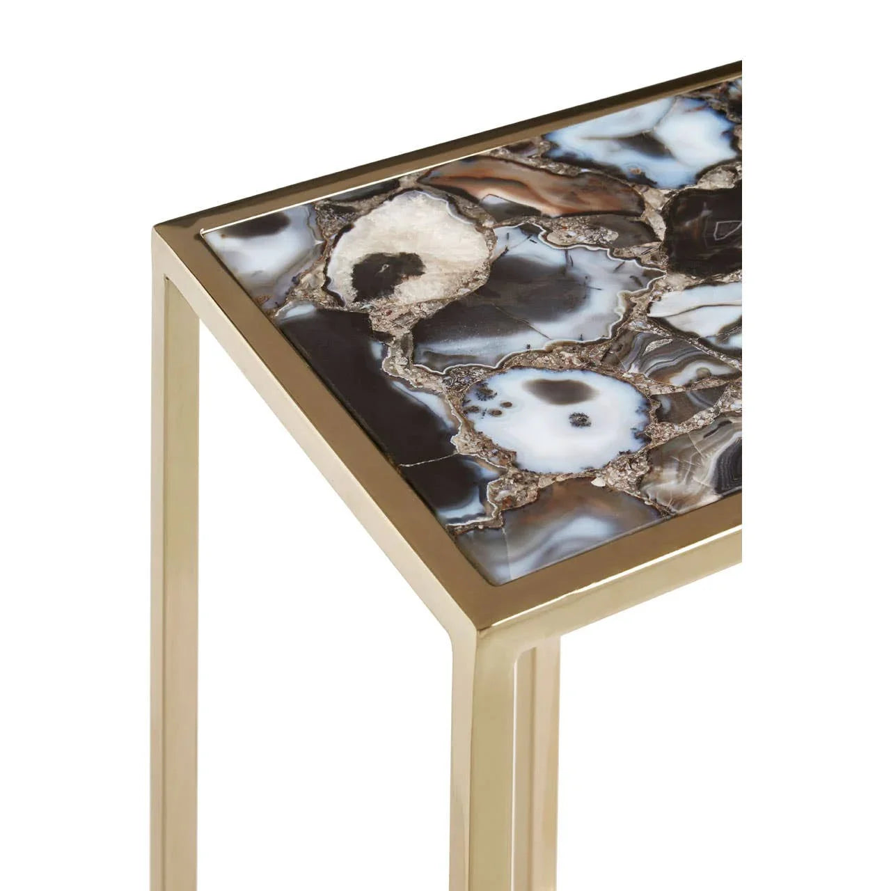 Agate Gold Side Table