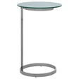 Luxe Marble Glass End Table