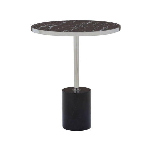Marble Chrome End Table