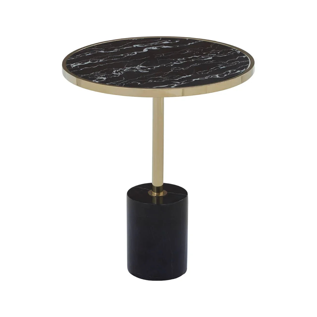 Luxury Marble Gold End Table