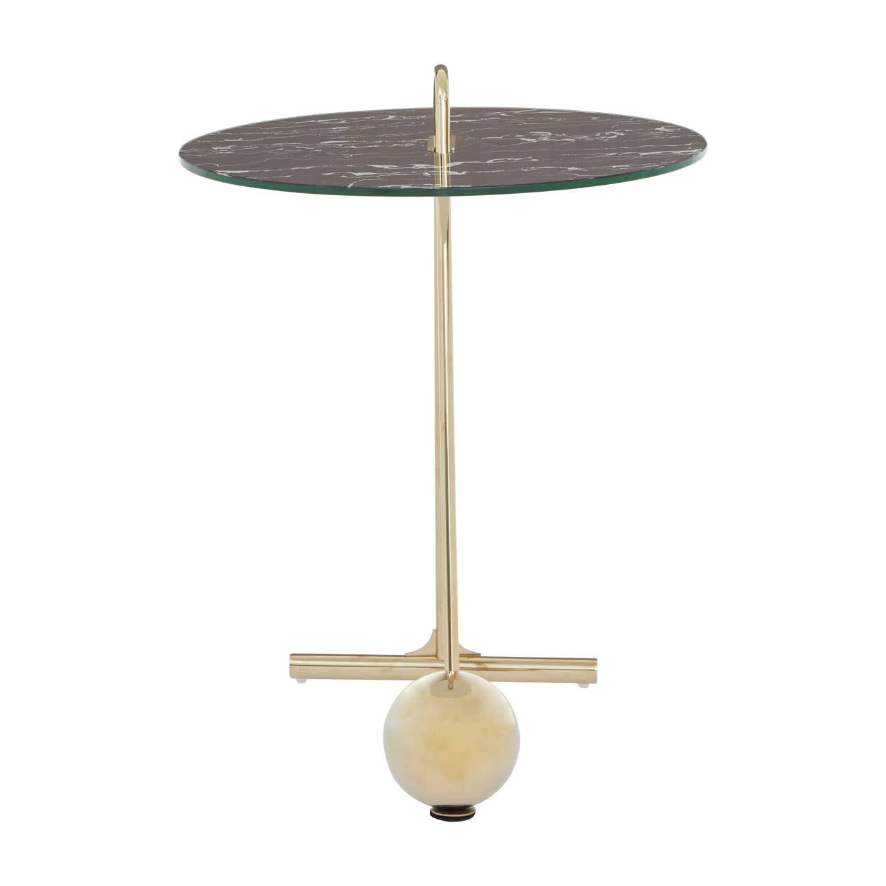 Golden Marble End Table