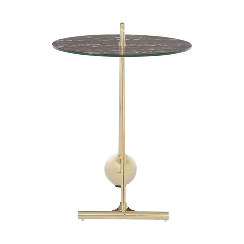 Golden Marble End Table