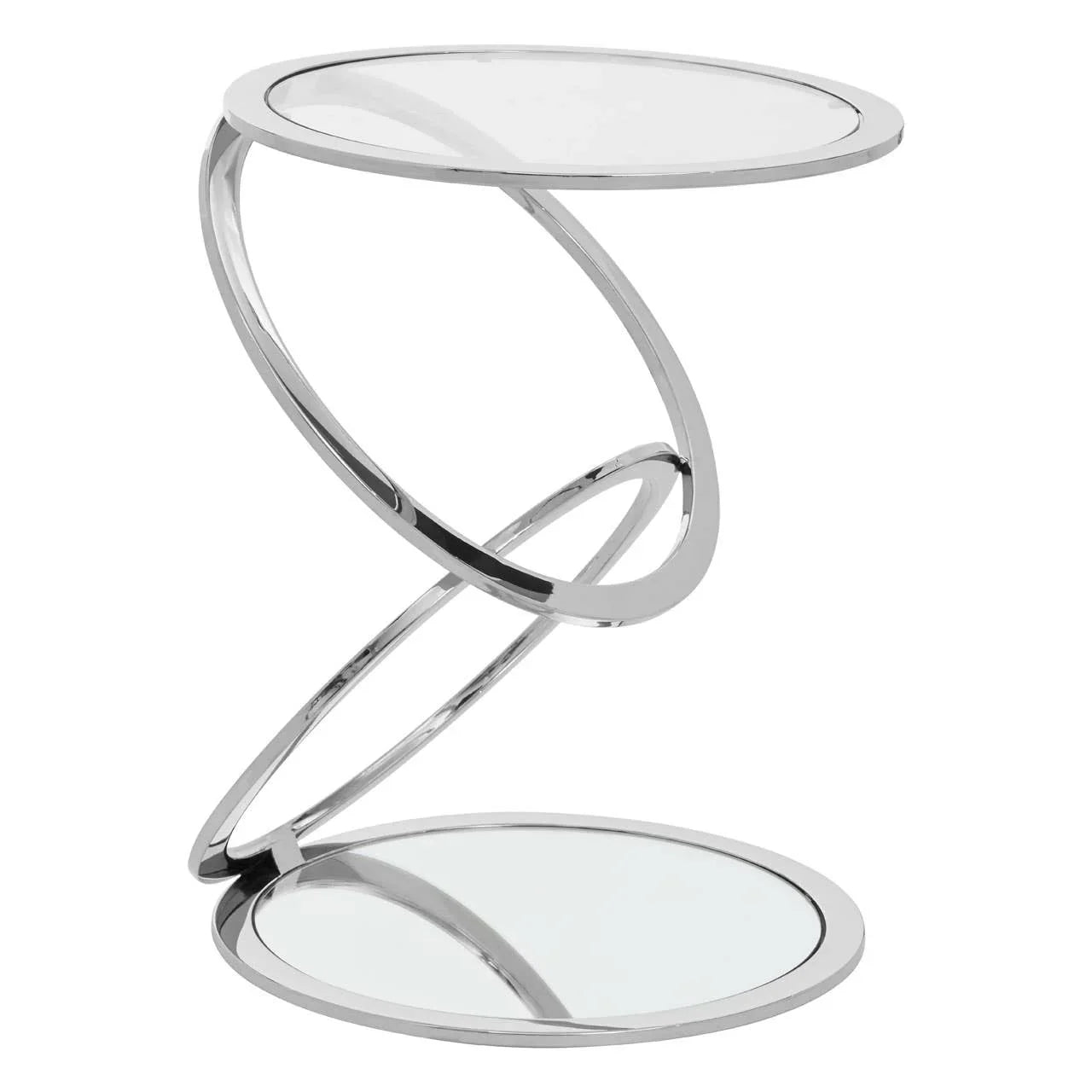 Glass Sledge End Table