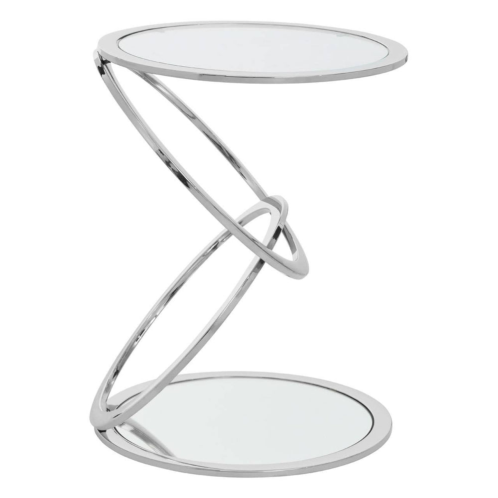 Glass Sledge End Table