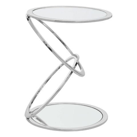 Glass Sledge End Table