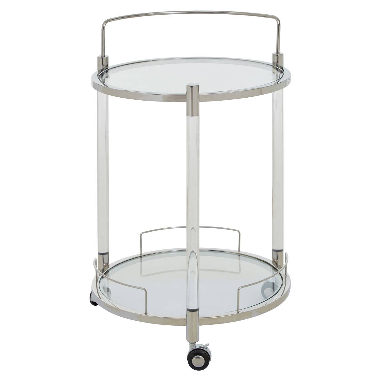 Elegant Chrome Serving Trolley