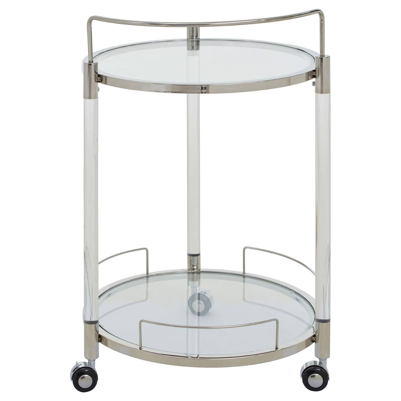 Elegant Chrome Serving Trolley