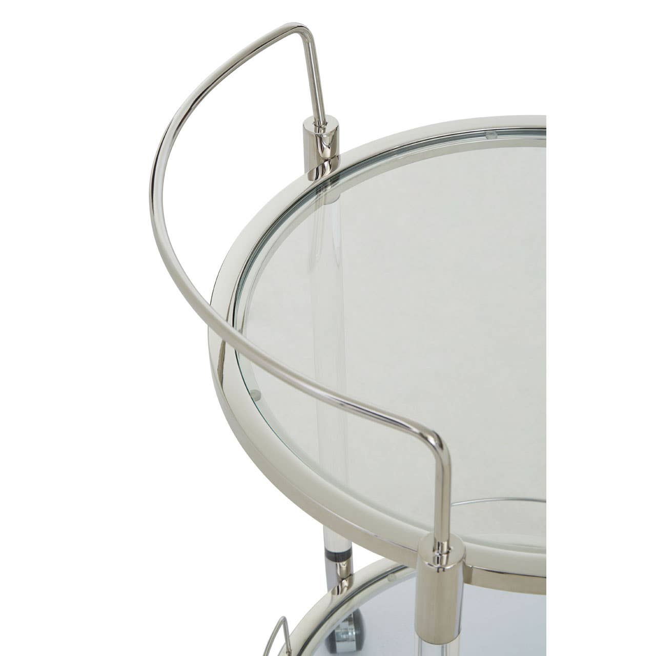 Elegant Chrome Serving Trolley