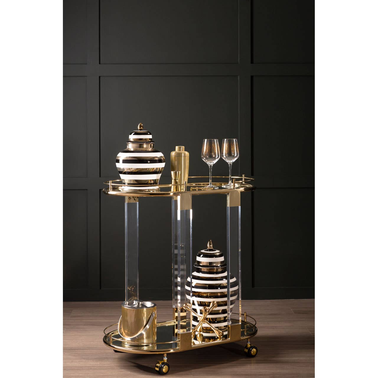 Luxe Gold Drinks Trolley