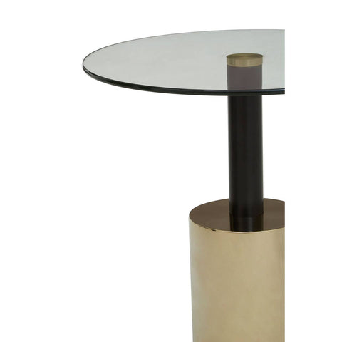 Elegant Glass & Gold End