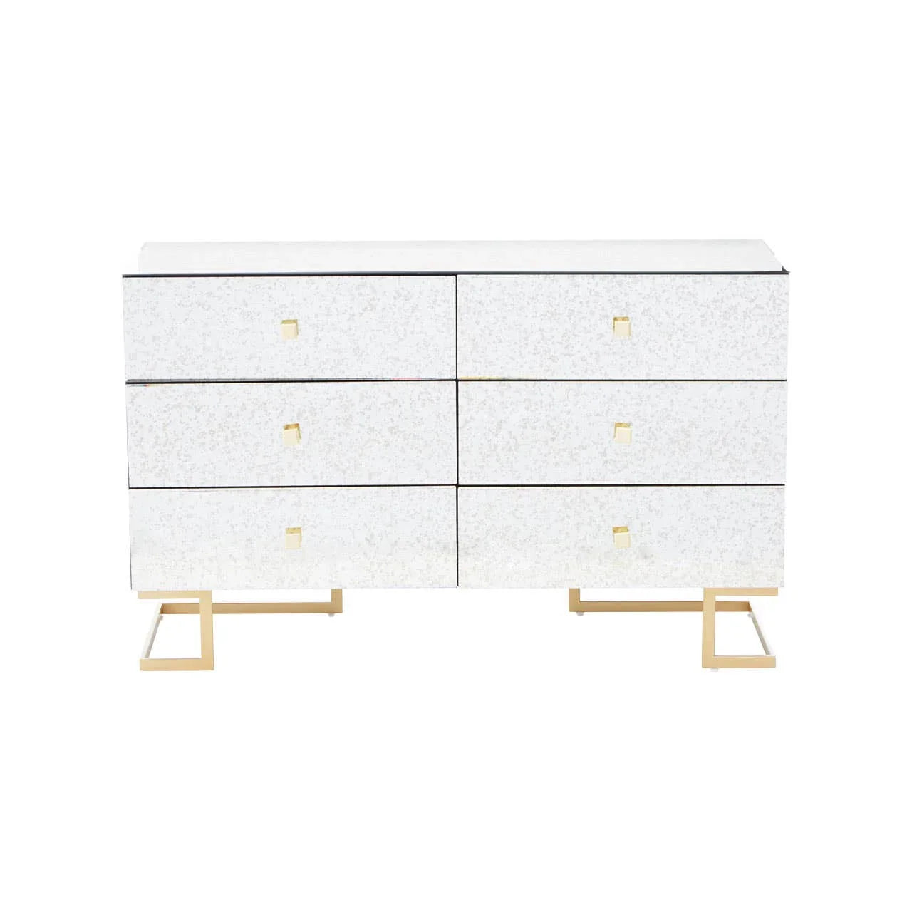 Reflective Antique Mirrored Drawer Chest