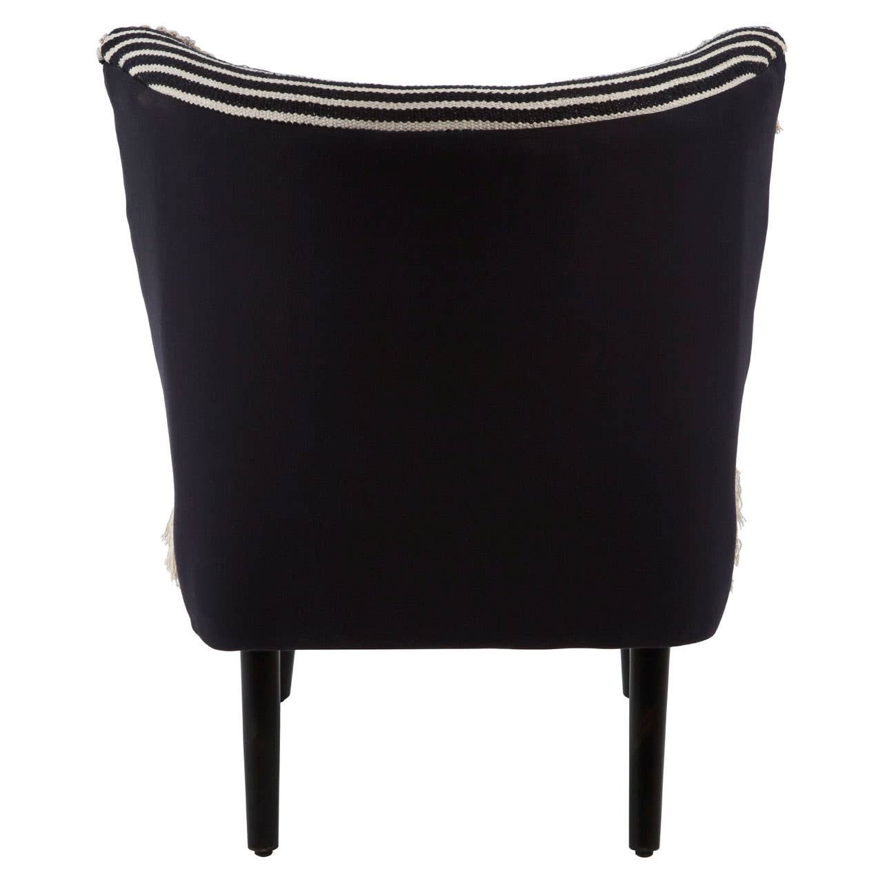 Modern Black White Accent Chair