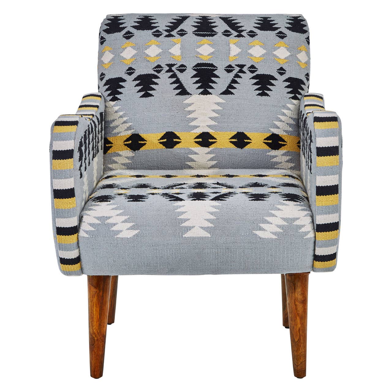 Geometric Pattern Accent Armchair