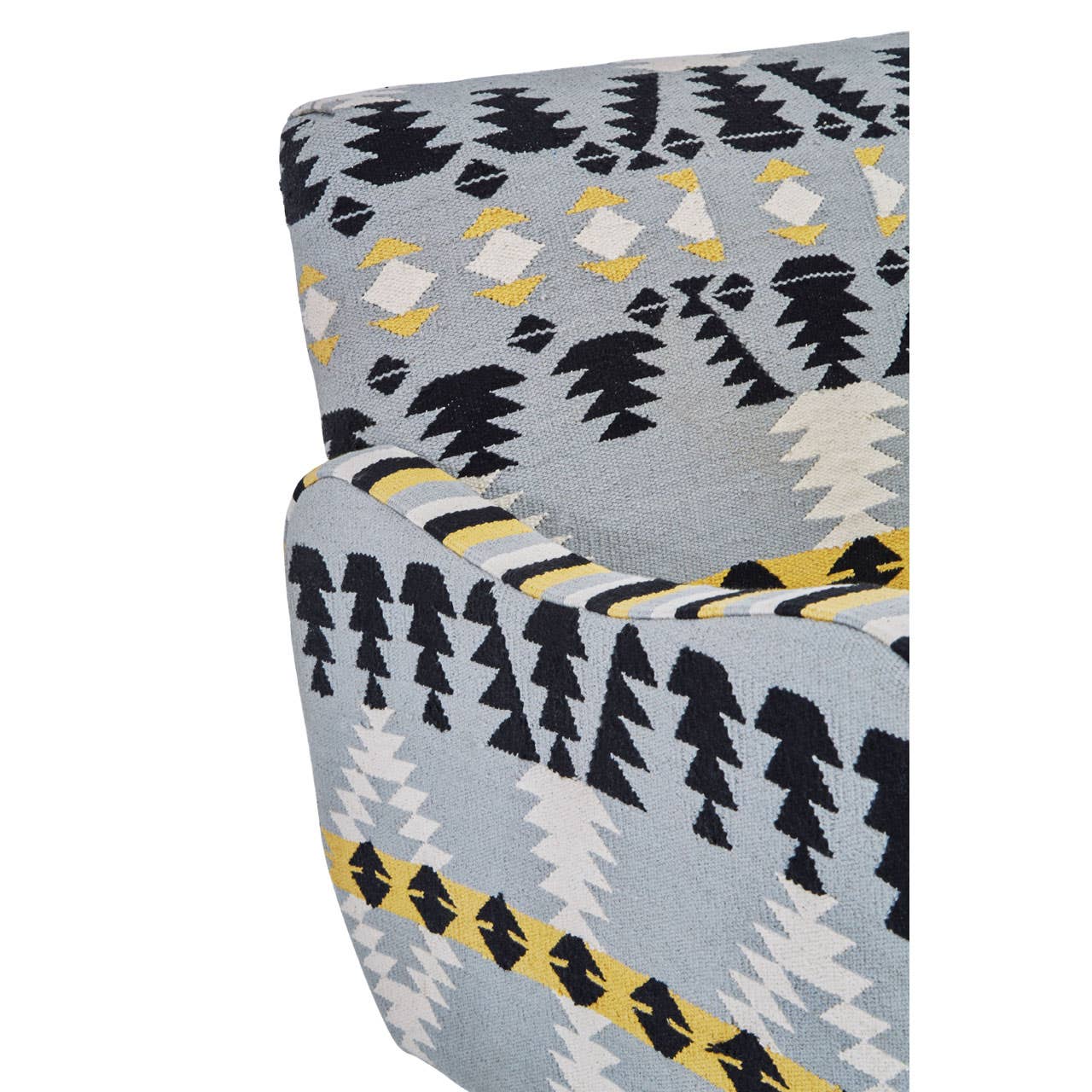 Geometric Pattern Accent Armchair