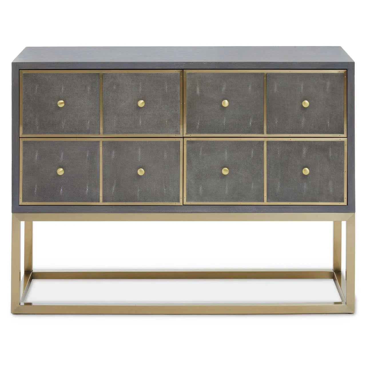 Shagreen Console Table Drawers