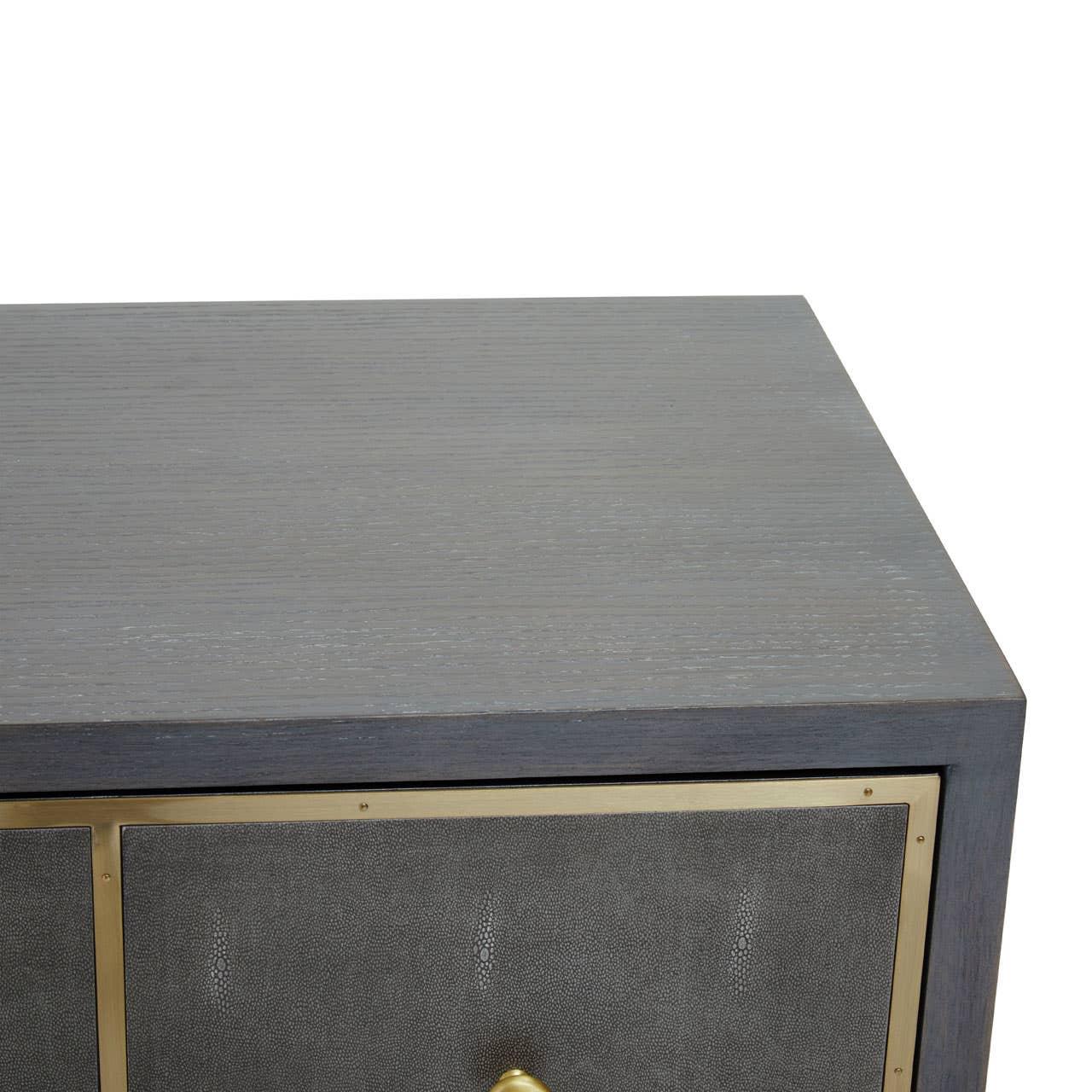 Shagreen Console Table Drawers
