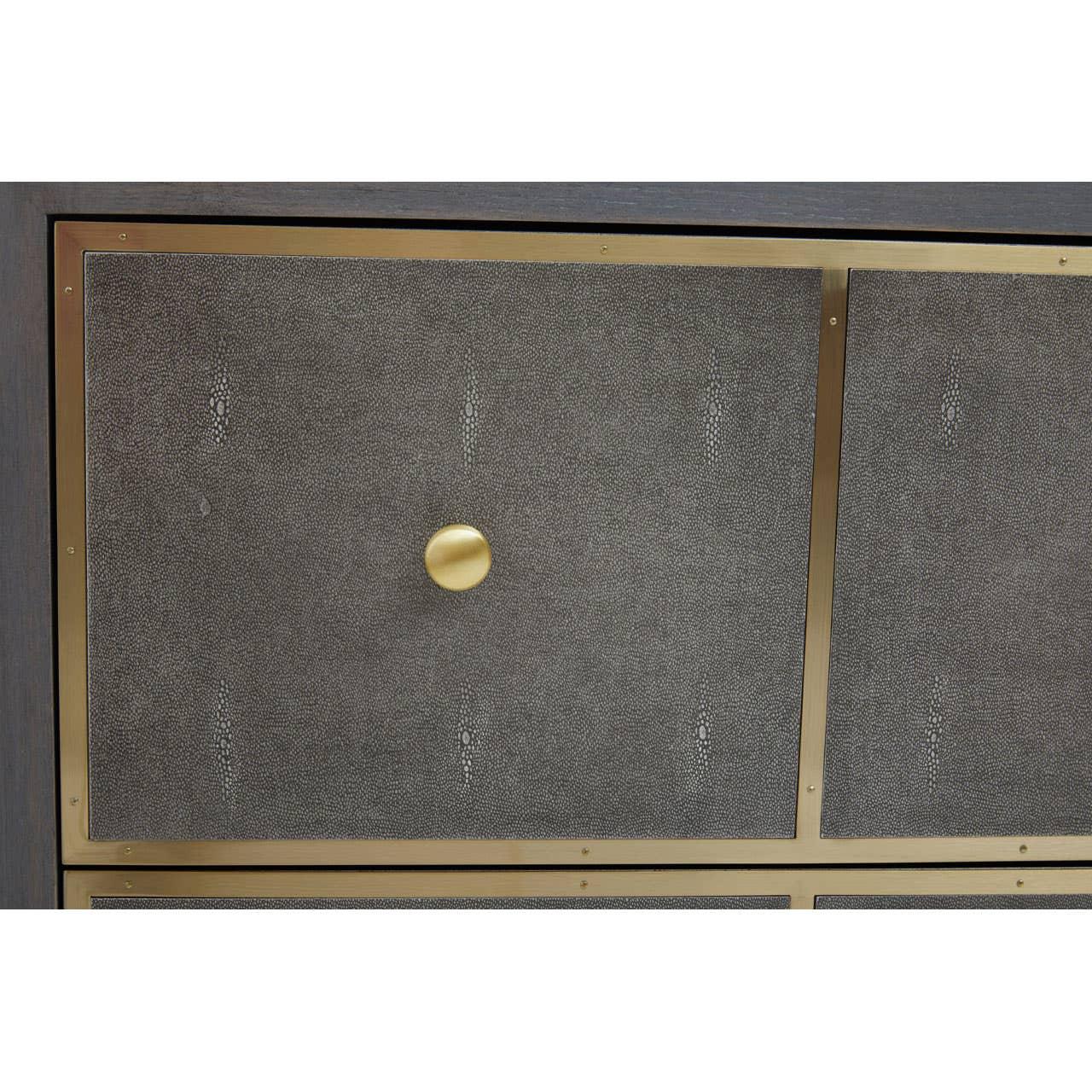 Shagreen Console Table Drawers