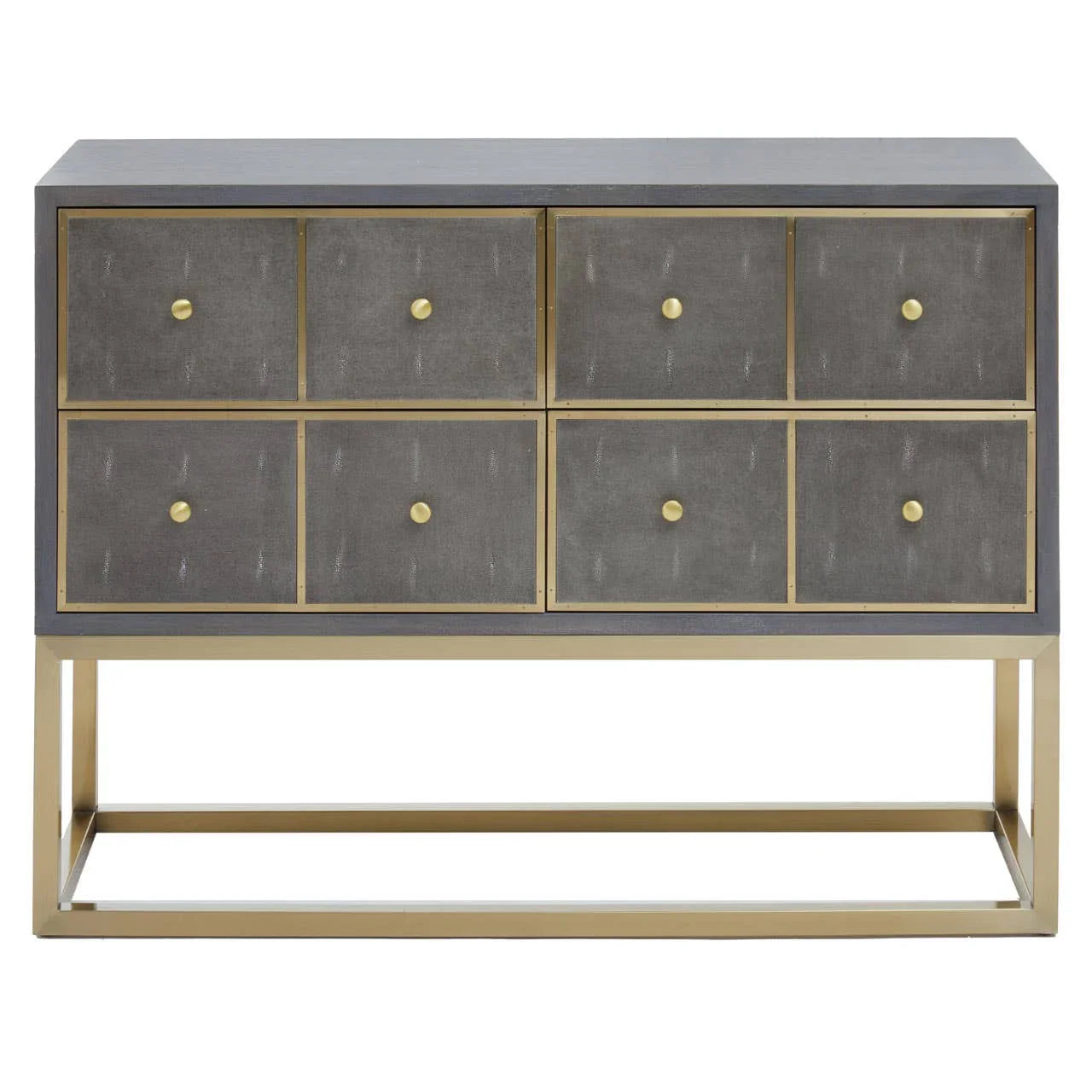 Shagreen Console Table Drawers
