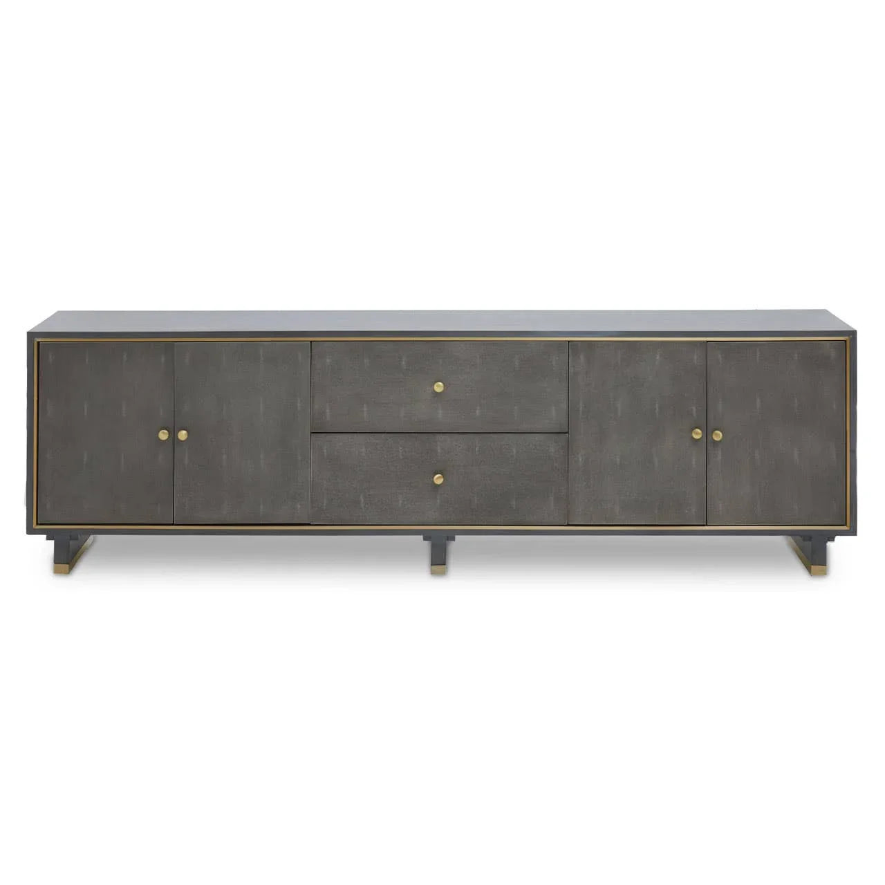 Luxe Grey Media Storage Unit