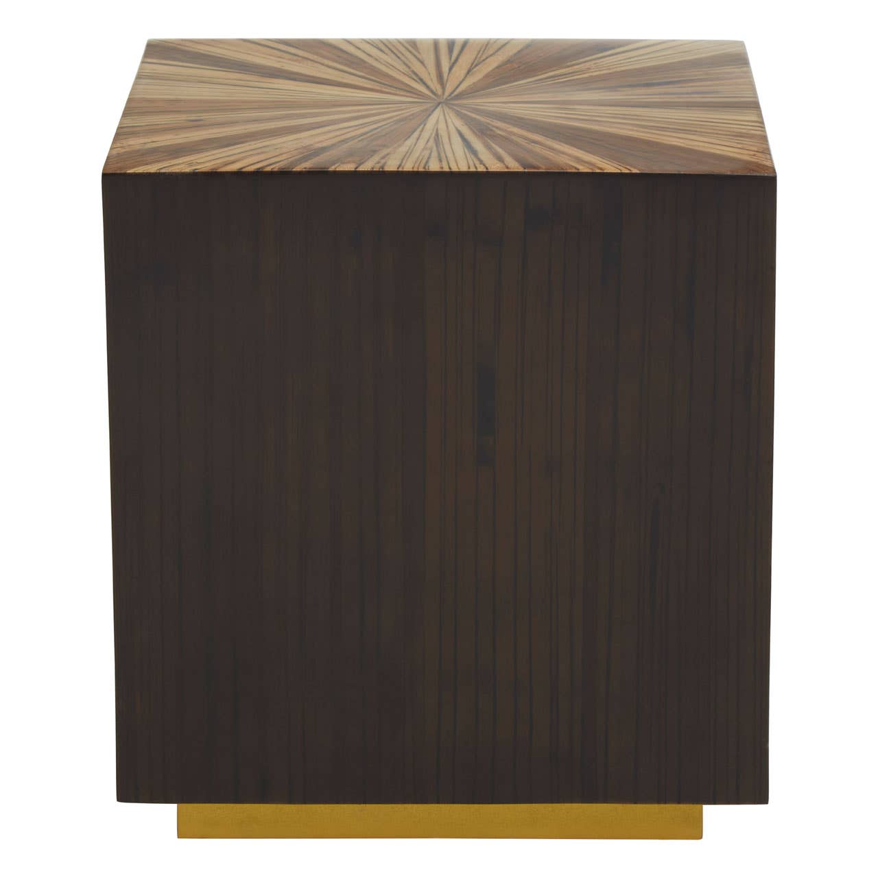 Sunburst Bamboo Side Table
