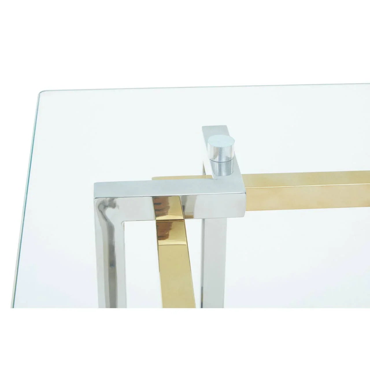 Luxury Dual-Tone Glass Table