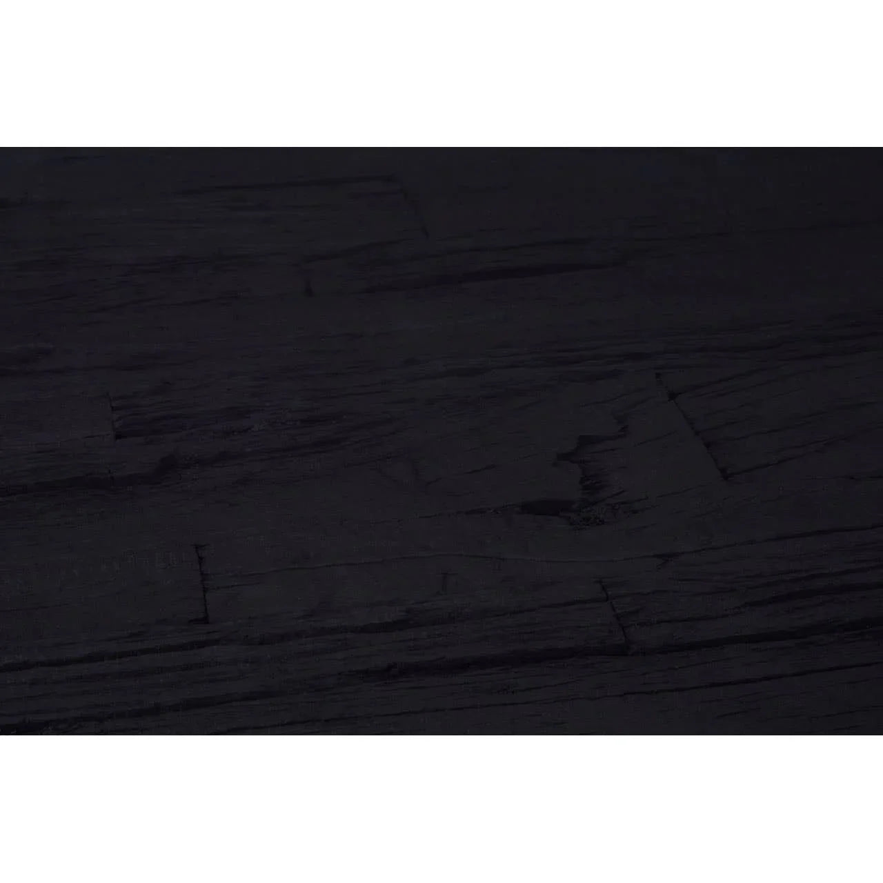 Sleek Black Glass Dining Table