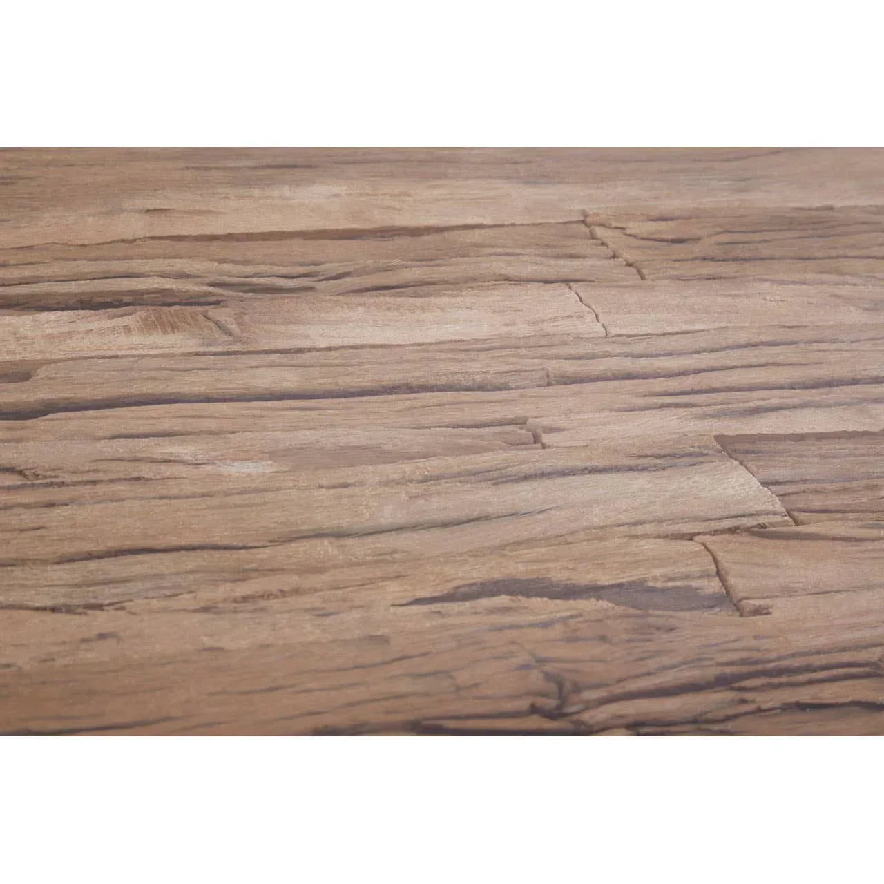 Closeup of rustic wooden table surface with natural grain texture