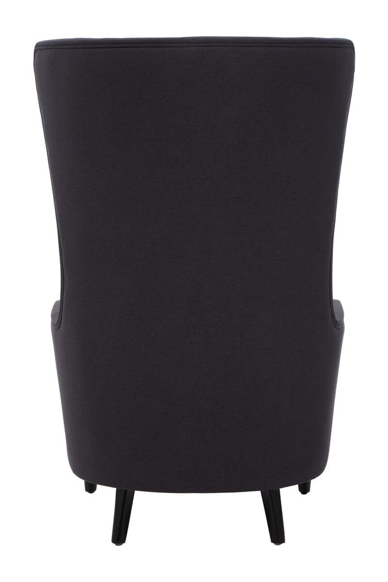 Luxe Black Tufted Accent Chair