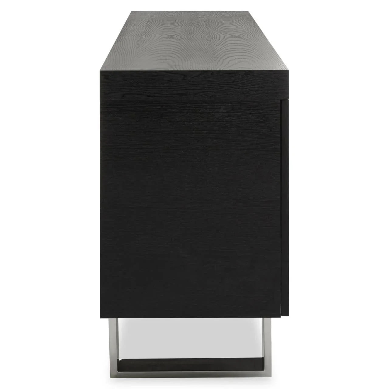 Elegant Elm Wood Sideboard with Ample Storage