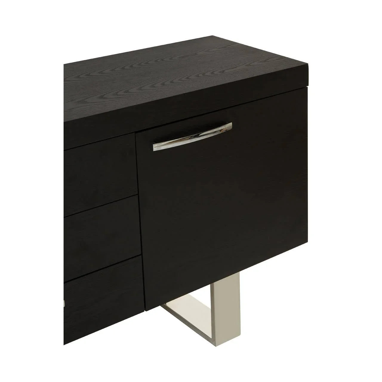 Elegant Elm Wood Sideboard with Ample Storage