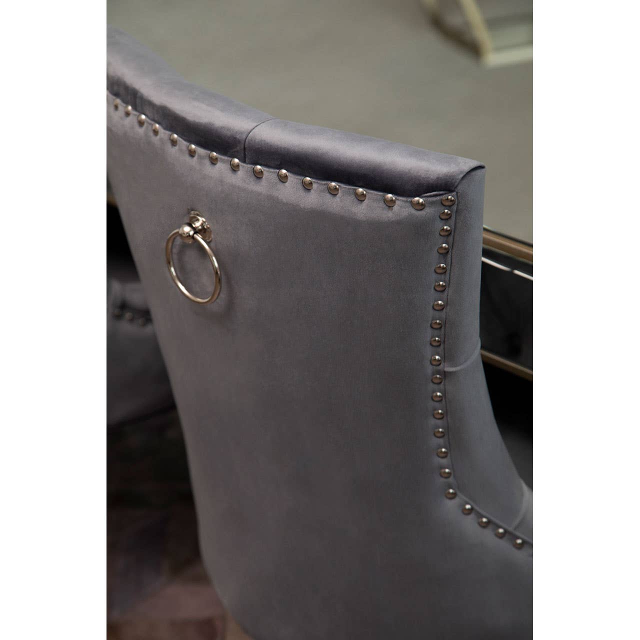 Diamond Tufted Velvet Dining Chair