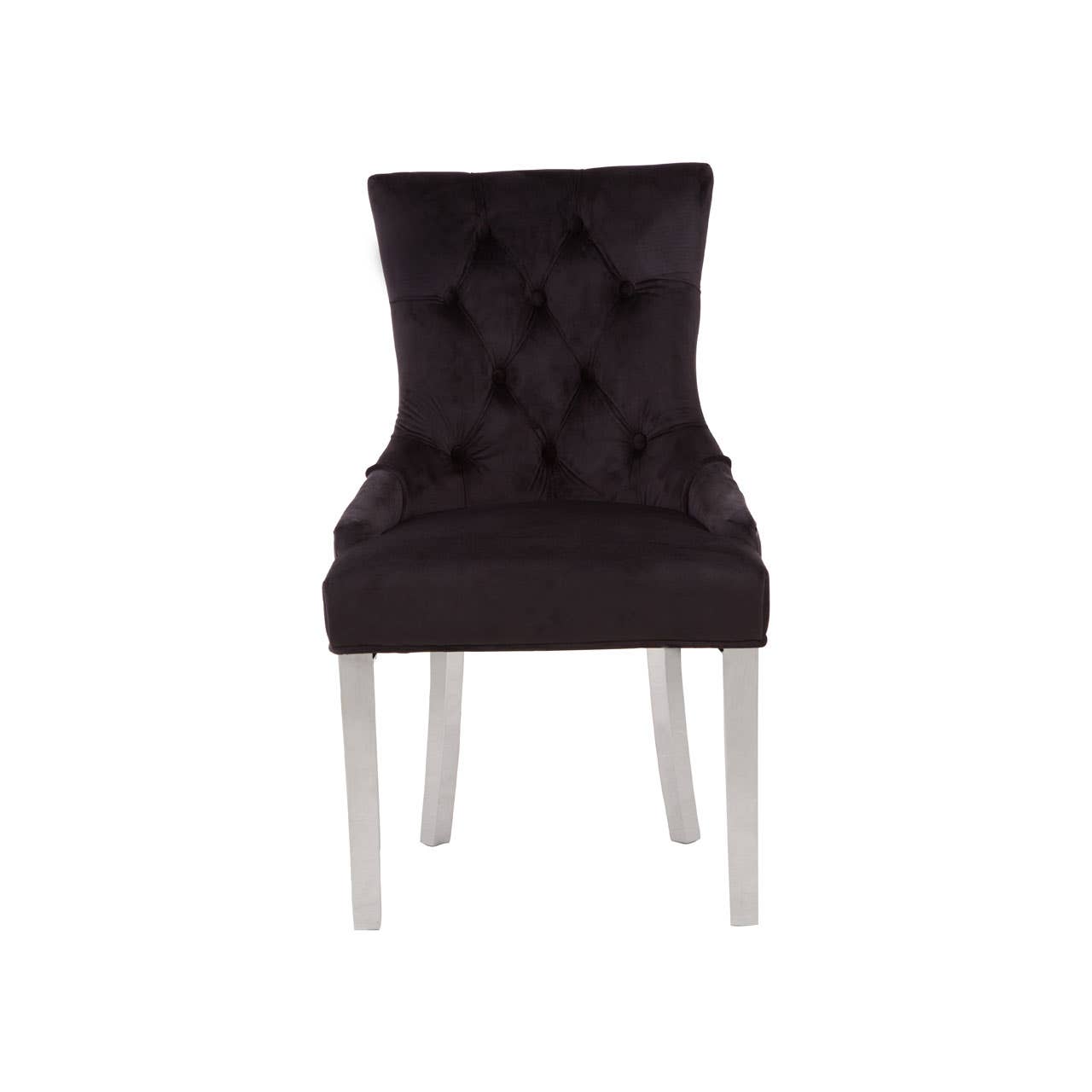 Luxe Diamond Velvet Dining Chair
