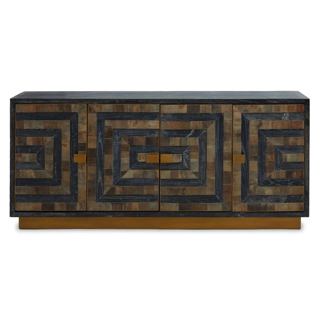 Roselle - Eco-Friendly Wood Sideboard with Labyrinth Patterns