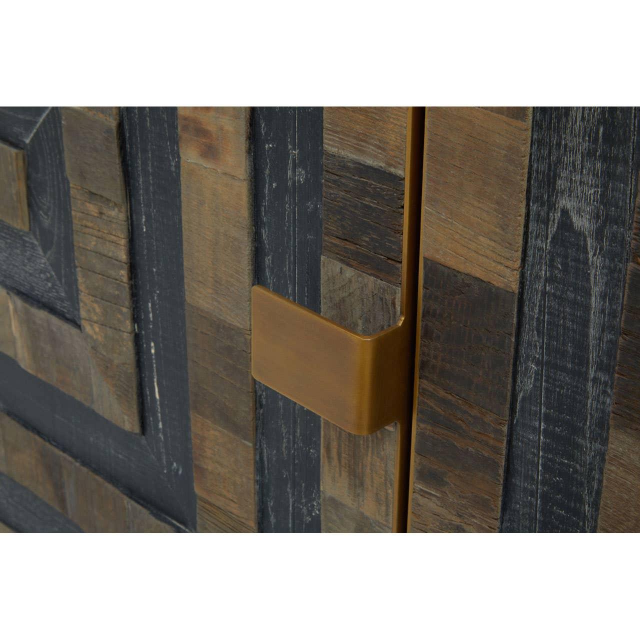 Roselle - Eco-Friendly Wood Sideboard with Labyrinth Patterns