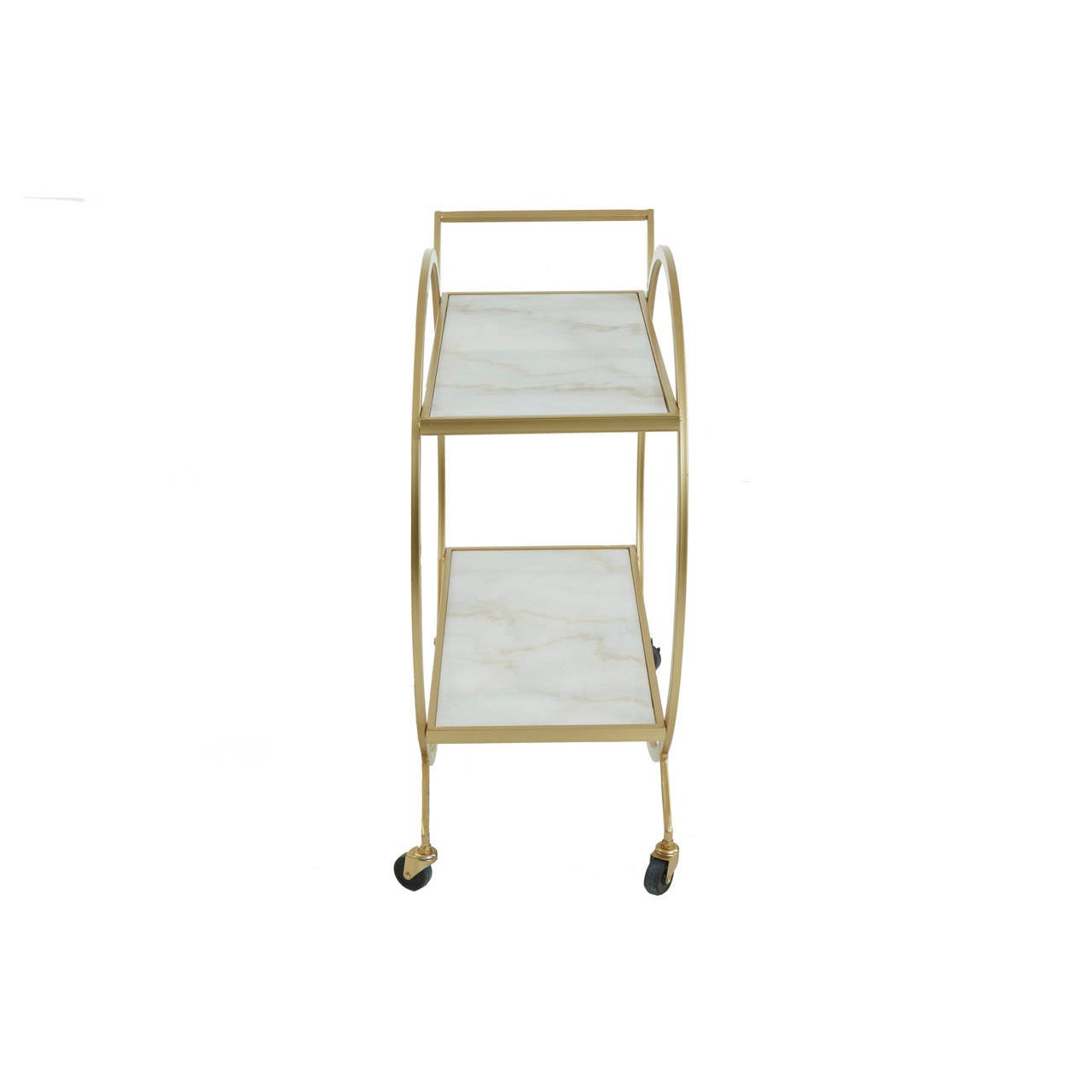 Luxe Marble Gold Drinks Trolley