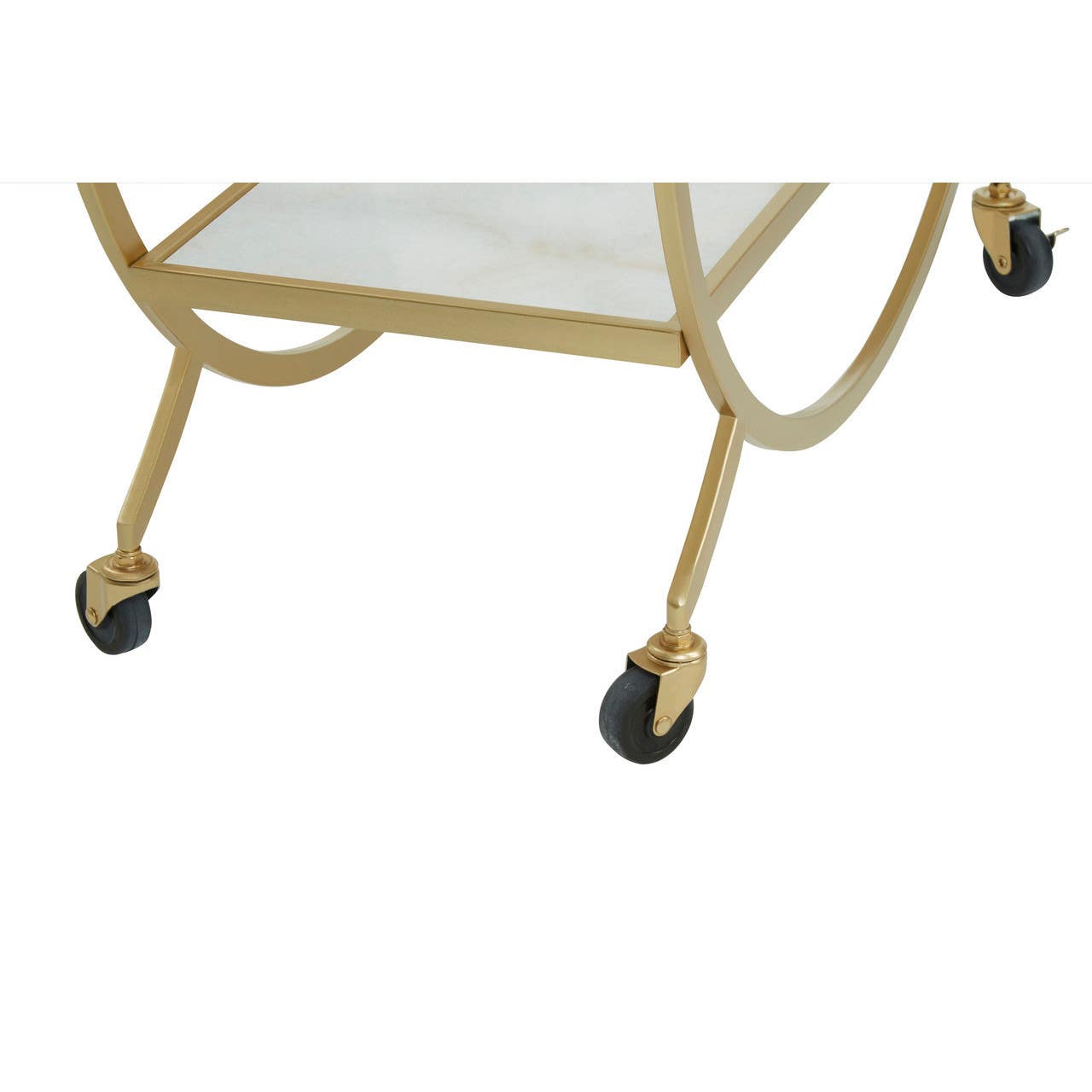 Luxe Marble Gold Drinks Trolley