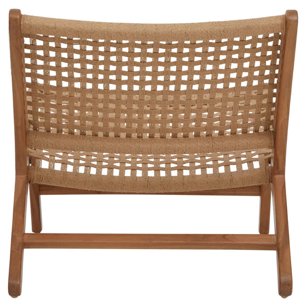 Teak Weave Lounge Chair