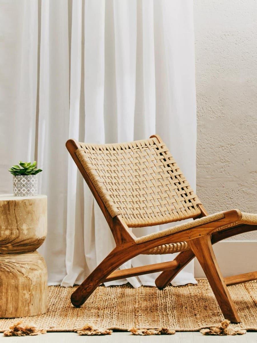 Teak Weave Lounge Chair