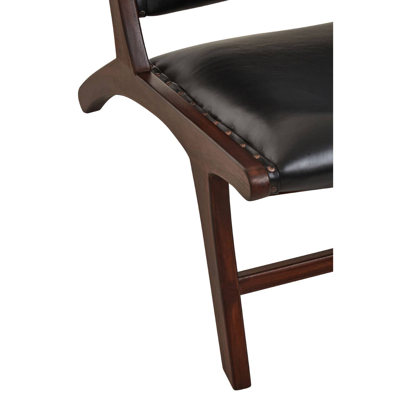 Boho Leather Lounge Chair
