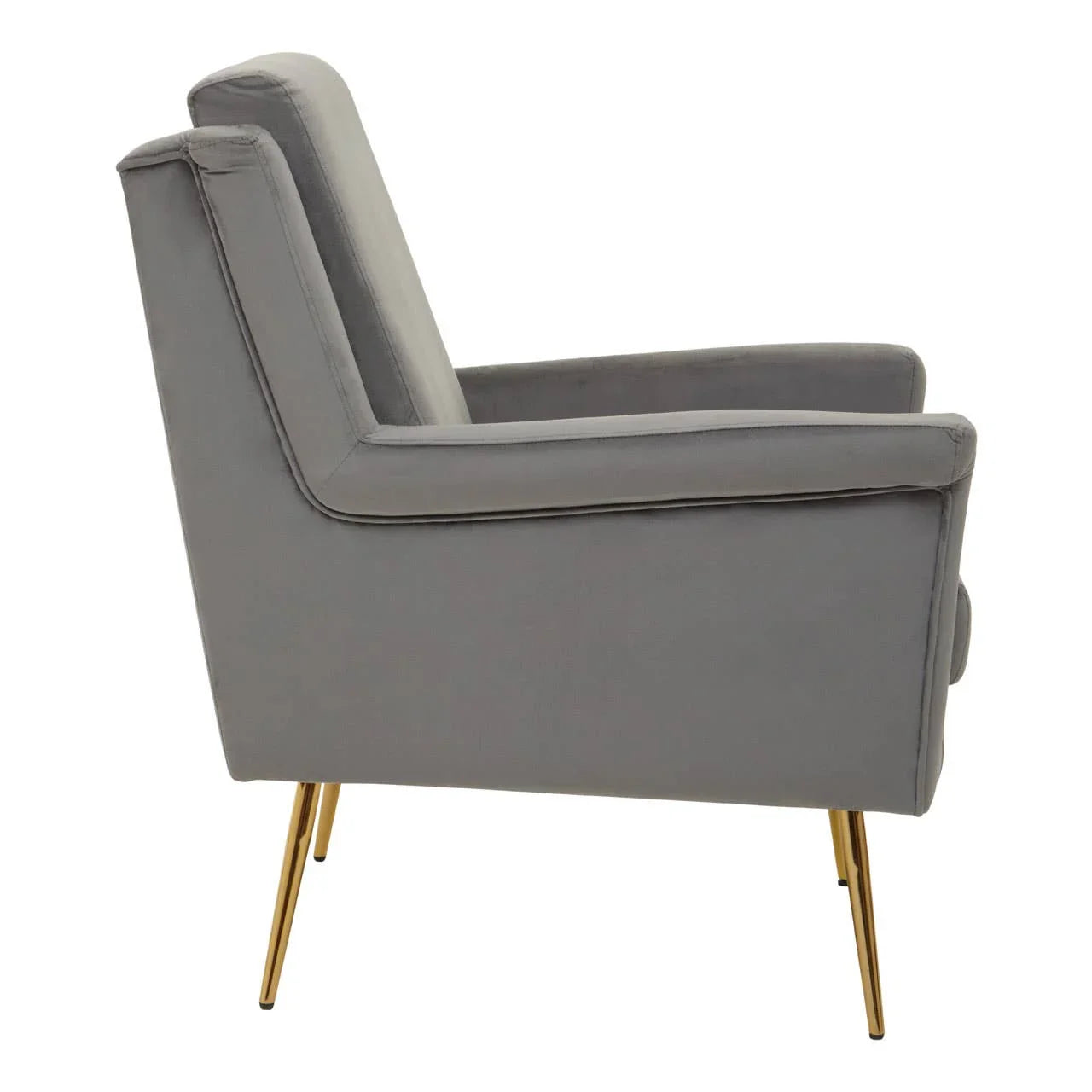 Luxe Velvet Gold Armchair