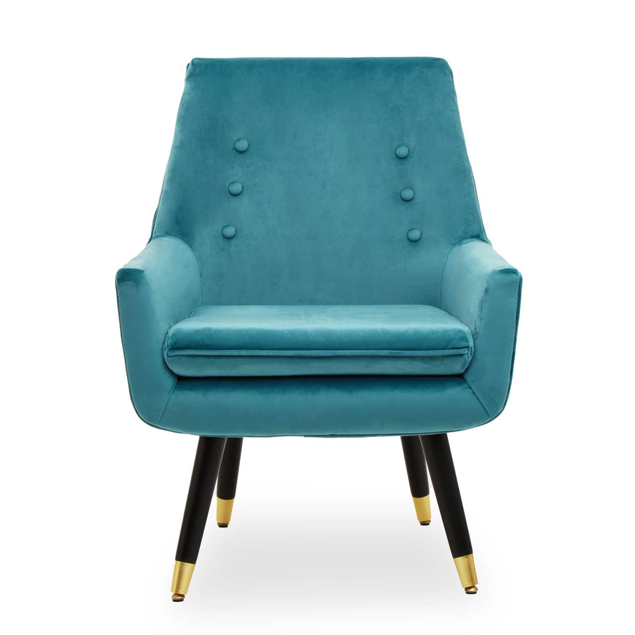 Luxe Green Velvet Accent Chair