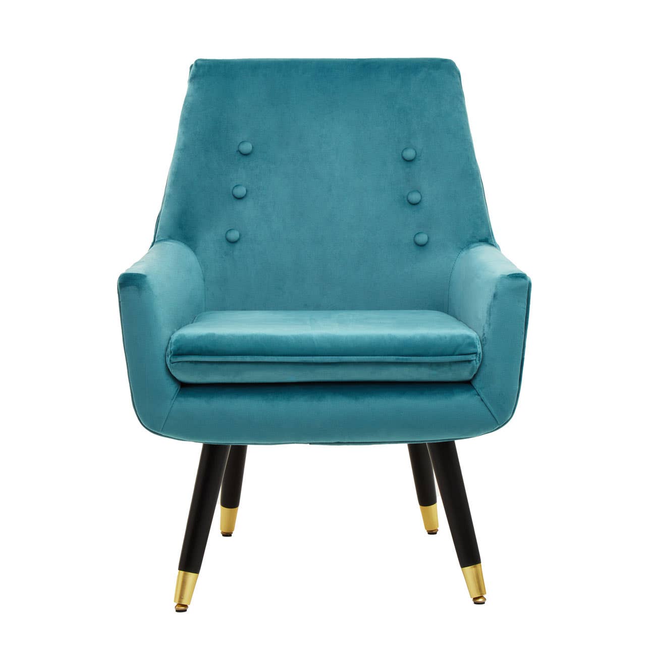 Luxe Green Velvet Accent Chair