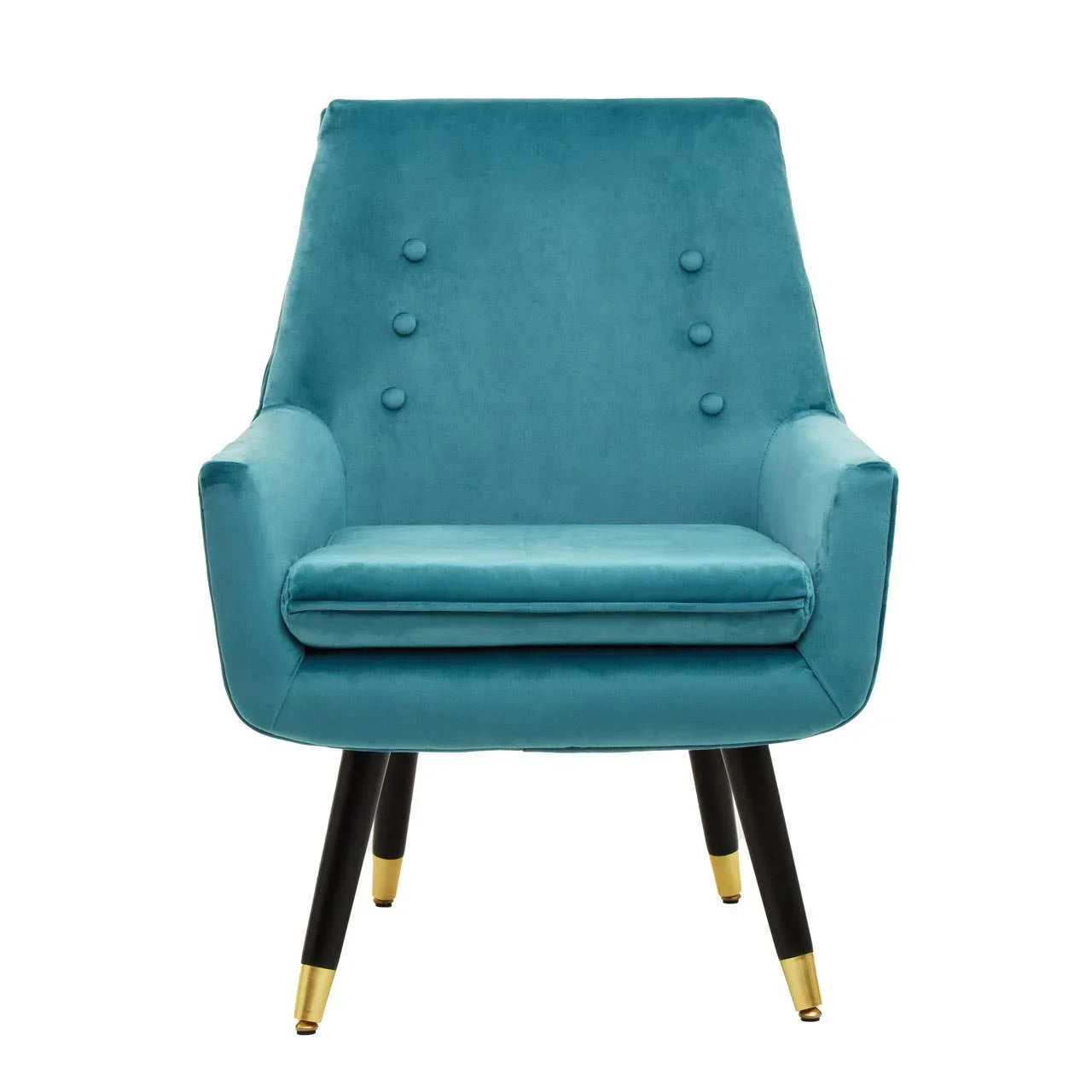Luxe Green Velvet Accent Chair
