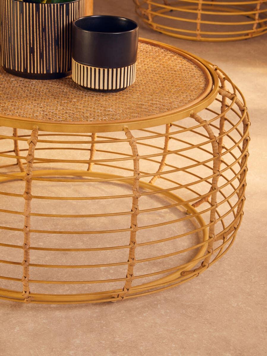 Rattan Round Coffee Table